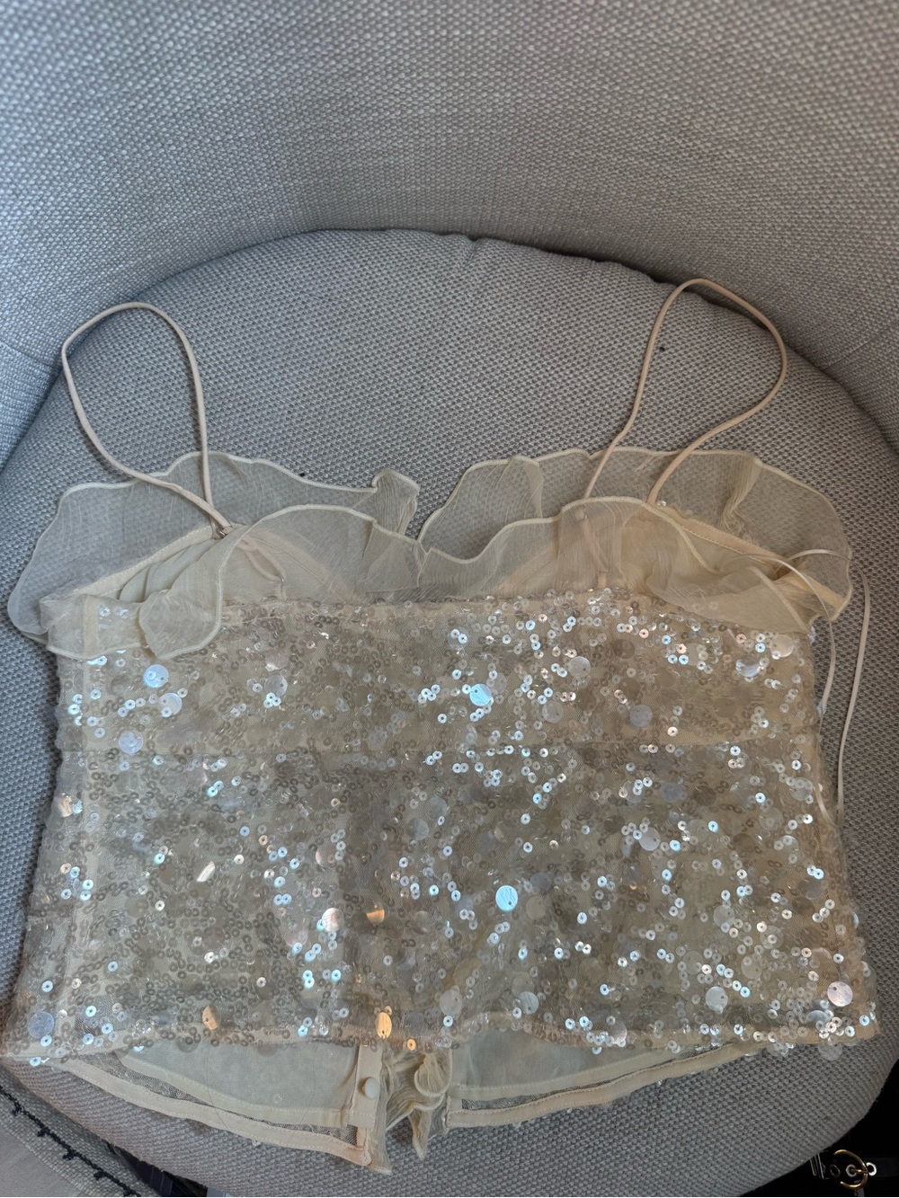 J. Crew Sequin Ruffle Tank - Picture 5 of 5